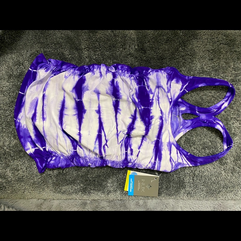 NUX Tie Dye Razor Top Size S